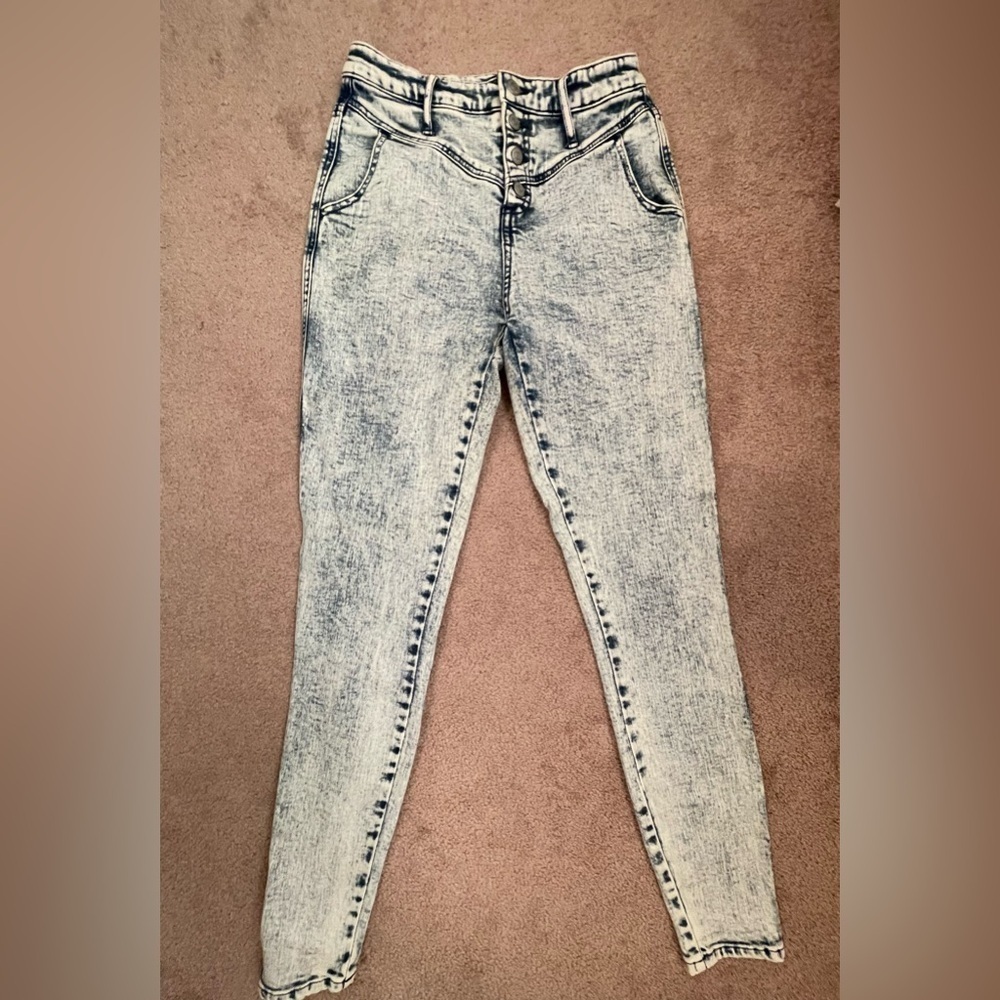 wild fable Acid Wash Skinny Jeans - Light Blue